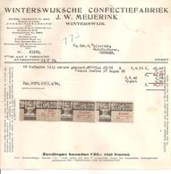 1939 Omzetbelasting 8ct+70ct+1Gld. Meijerink Confectiefabriek Winterswijk>Brummen+ - Fiscaux