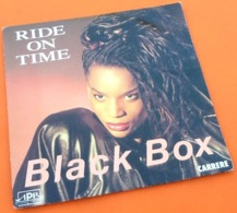 Vinyle 45 Tours  Black Box   Ride On Time Me Alone (1989) Carrere 14747 - Dance, Techno En House