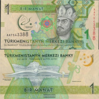 Turkmenistan Pick-number: 36 Uncirculated 2017 1 Manat - Turkmenistán