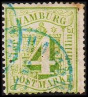 1864-1867. HAMBURG. Stadtwappen. 4 Schilling.  () - JF319766 - Hamburg