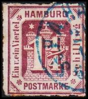 1866. HAMBURG. Stadtwappen. 1 1/4 Schilling.  () - JF319772 - Hamburg