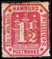 1866. HAMBURG. Stadtwappen. 1½ Schilling.  () - JF319775 - Hambourg