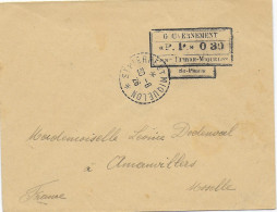 SPM - 1926 -  AFFR. PP TAMPON PROVISOIRE Sue ENVELOPPE => AMANVILLERS (MOSELLE) - Brieven En Documenten