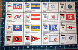 BROWN'S FLAGS ANF FUNNELS SHIPPING COMPANIES OF THE WORLD  RITAGLIO ORIGINAL - Other & Unclassified