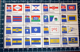 BROWN'S FLAGS ANF FUNNELS SHIPPING COMPANIES OF THE WORLD  RITAGLIO ORIGINAL - Andere & Zonder Classificatie