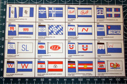 BROWN'S FLAGS ANF FUNNELS SHIPPING COMPANIES OF THE WORLD  RITAGLIO ORIGINAL - Andere & Zonder Classificatie