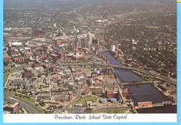 Providence (Rhode Island)-Aerial View-State Capital-River And Hurricane Barrier-photography By John T.Hopf-(Texte->scan) - Providence