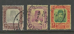 MALAYSIA TRENGGANU 1915-1926 Michel 11 & 28 - 29 O - Trengganu