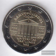 Estonia 2019 Stgl./unzirkuliert Reprint: 1 Million. Stgl./unzirkuliert 2019 2 Euro University Tartu - Estonie