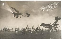 CPA - Carte Photo - Thème Guerre - Bons Souhaits De Verdun 1916-Photomontage-Trucage-aviation Aéroplane Crash Aérien - Guerra 1914-18