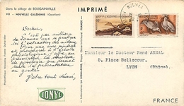 NOUVELLE CALEDONIE - CARTE POSTALE ANCIENNE AFFRANCHISSEMENT Par N°261 & N° 263 - Covers & Documents