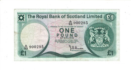 BILLET 1 POUND ECOSSE - ROYAL BANK OF SCOTLAND - 1 Pound