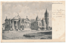 TX , HOUSTON - Carnegie Library, First Presbyterian Church - Houston