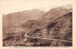 Vernet Les Bains          66           Vue Générale. Le Canigou Et La Route De Sahore         (voir Scan) - Autres & Non Classés