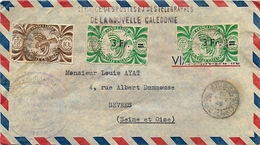 NOUVELLE CALEDONIE - COURRIERE AFFRANCHISSEMENT N° 242 & N° 254 X 2 - - Cartas & Documentos