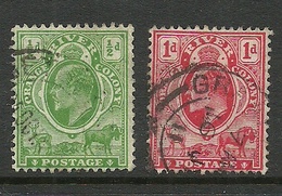 ORANGE River Colony 1901-1907, 2 Stamps, King Edward VII, O - Oranje-Freistaat (1868-1909)