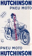 24 - PERIGUEUX- BUVARD HUTCHINSON PNEU MOTO- D' APRES JEAN MICHEL LIEBAUX DIT MICH DESSINATEUR CARICATURISTE - Bikes & Mopeds
