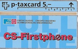 Switzerland: PTT KP-93/1A 344L Schweizerische Kreditanstalt, CS-Firstphone. - Zwitserland