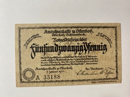 Allemagne Notgeld Osterholz 25 Pfennig - Collections