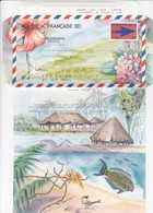 POLYNESIE AEROGRAMME 68Fr - Covers & Documents