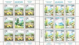 BOSNIA HERZEGOVINA SERBIA / BOSNIEN SERBIEN - EUROPA 1999 - " PARQUES NATURALES- NATURAL PARKS" - 2 SHEETS Of 8 + LABEL - 1999