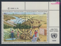 UNO - New York 491-494 Viererblock (kompl.Ausg.) Gestempelt 1986 Entwicklungshilfe (9297217 - Gebraucht