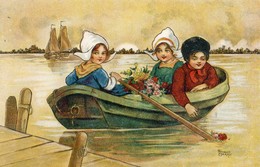 Illustrateur Florence Hardi - Jeunes Dans Un Bateau - Hardy, Florence