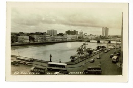 Carton Photo Format Carte Postale - Rio Capibaribe - Recife - Pernambuco (autobus, Rivière, Pont) Pas Circulé - Recife