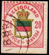 1876. HELGOLAND. Wappen Von Helgoland. 2½ PENCE - 20 PFENNIG. () - JF319791 - Heligoland (1867-1890)