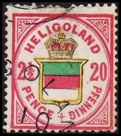 1876. HELGOLAND. Wappen Von Helgoland. 2½ PENCE - 20 PFENNIG. Defect. () - JF319796 - Heligoland (1867-1890)