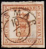 1864. MECKLENBURG-SCHWERIN. Animalhead. 5 SCHILLINGE. Thin/Dünn/Tynd.  () - JF319820 - Mecklenburg-Schwerin