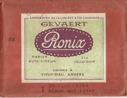 6467 "GEVAERT RONIX-PAPIER AUTO-VIREUR A LA CELLOIDINE A PRESERVER DE LA LUMIERE ET DE L'HUMIDITE" ORIGINALE - Matériel & Accessoires