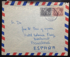 Portugal, Circulated Cover From Lisbon To Barcelona, 1961 - Collezioni