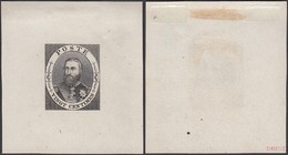BELGIQUE 1890 ESSAIS AU TYPE LEOPOLD II EN NOIR 48X52 MM  (DD) DC-6371 - Proofs & Reprints