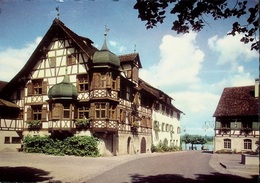 GOTTLIEBEN Restaurant Gasthof Waaghaus Und Drachenburg Gel. 1959 Stempel Bahn SBB Tägerwilen - Gottlieben