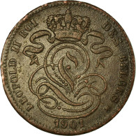 Monnaie, Belgique, Leopold II, Centime, 1901, TB+, Cuivre, KM:33.1 - 1 Cent