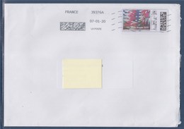 Enveloppe Affranchie Par MonTimbrenLigne Lettre Verte Belle Année 2020 A Circulé 7 Janvier 2020 - Printable Stamps (Montimbrenligne)