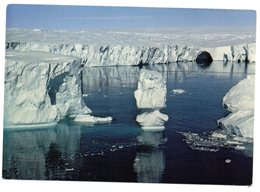 CPM    EXPEDITION ANTARCTIQUE FRANCAISE EN TERRE ADELIE  1988 1989   -   ICEBERGS ET GLACIER DE L ASTROLABE - TAAF : Territori Francesi Meridionali