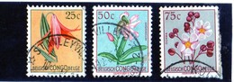 B - 1952/3 Congo Belga - Fiori - Autres & Non Classés