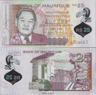 Mauritius Pick-Nr: 64 Bankfrisch 2013 25 Rupees - Mauricio