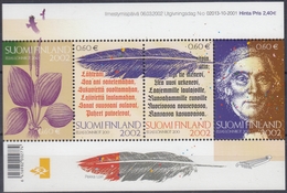 +Finland 2002. E. Lönnrot. Bloc. Neuf / MNH(**) - Hojas Bloque