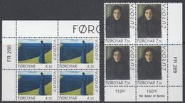 Europa Cept 1996 Faroe Islands 2v Bl Of 4 (corner) ** Mnh (46021) - 1996