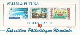 Wallis Et Futuna - 1989 - PhilexFrance'89 - Blocks & Sheetlets