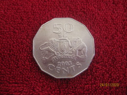 Swaziland: 50 Cents 2005 - Swazilandia