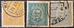 PORTUGAL - Canceled - Sc# 67, 71, 72 - Used Stamps