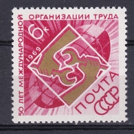 ILO IAO INTERNATIONA LABOUR ORGANIZATION ARBEITSORGANISATION DU TRAVAIL SOVIET USSR 1969 MI 3619 MNH LABOUR - ILO