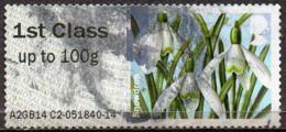 GREAT BRITAIN 2014 Post & Go: Spring Blooms. Snowdrop - Post & Go Stamps