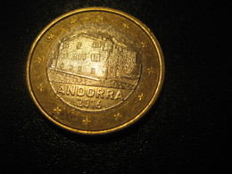 1 EUR 2016 ANDORRA Bi-metallic Normal Condition Euro Coin - Andorra