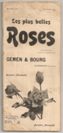1908 //1909 GEMEN ET BOURG LUXEMBOURG / CATALOGUE COMMERCIAL DES PLUS BELLES ROSES N1 - Luxemburg