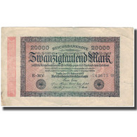 Billet, Allemagne, 20,000 Mark, KM:85a, TB+ - 20000 Mark